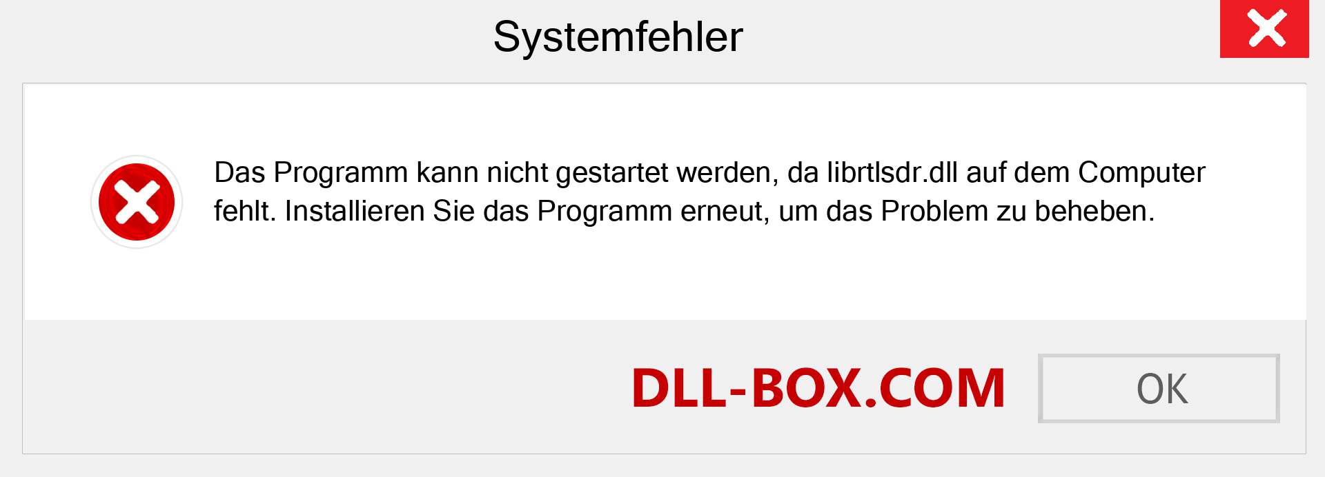 librtlsdr.dll-Datei fehlt?. Download für Windows 7, 8, 10 - Fix librtlsdr dll Missing Error unter Windows, Fotos, Bildern